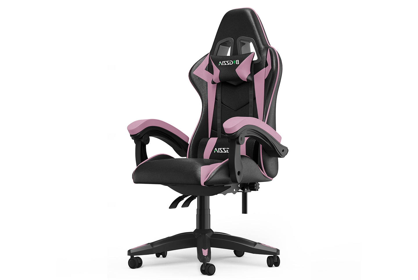 Gamingstol Ergonomisk design med nakkestøtte og lændepude Drejelig kontorstol i PU-læder til hjemmet