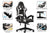 Gamingstol Ergonomisk design med nakkestøtte og lændepude Drejelig kontorstol i PU-læder til hjemmet