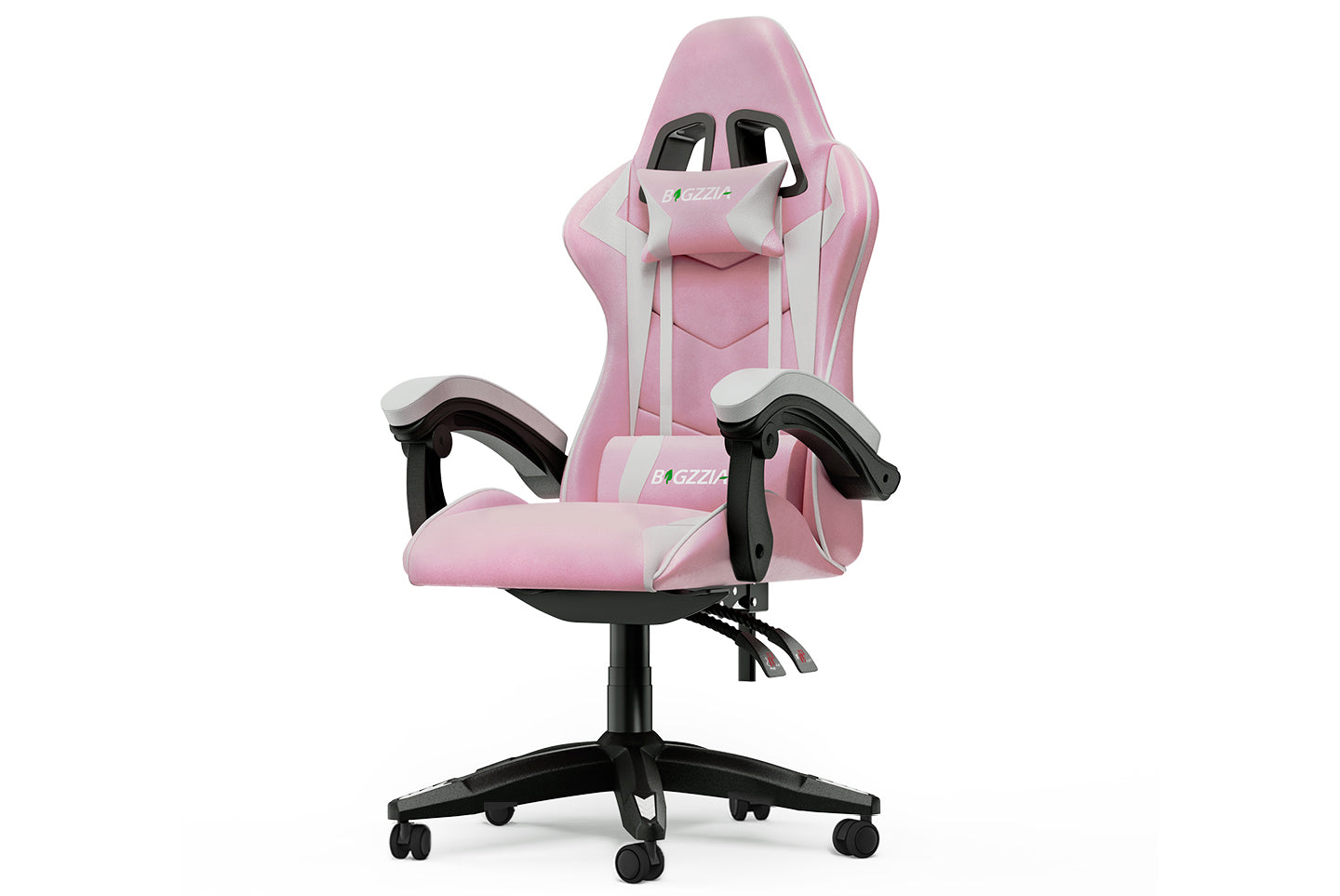 Gamingstol Ergonomisk design med nakkestøtte og lændepude Drejelig kontorstol i PU-læder til hjemmet